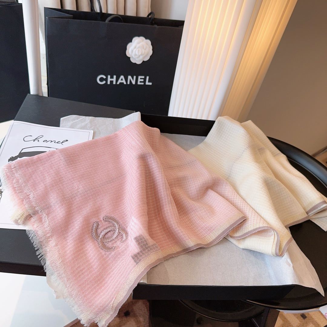 CHANEL 25S SCARF 200 CM IN CASHMERE 942962