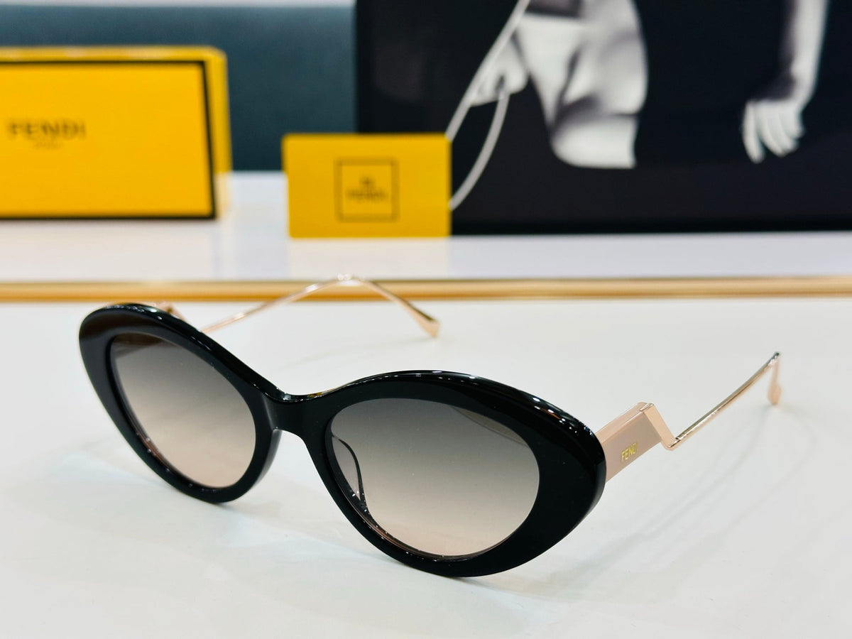 FENDI FF DIAMONDS CAT EYE FRAME SUNGLASSES E3019 IN ACETATE