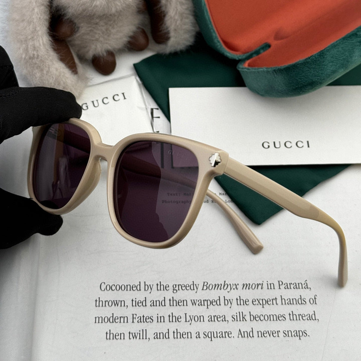GUCCI SQUARE FRAME SUNGLASSES G87722 IN ACETATE