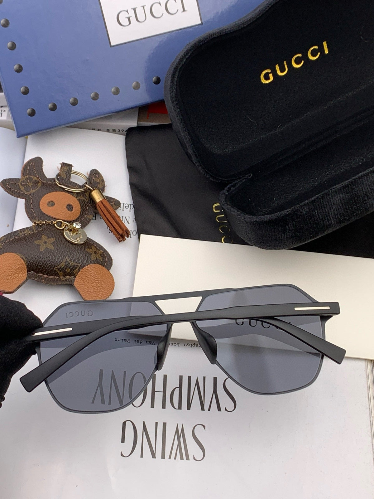 GUCCI LOW NOSE BRIDGE FIT SUNGLASSES G3807 IN METAL