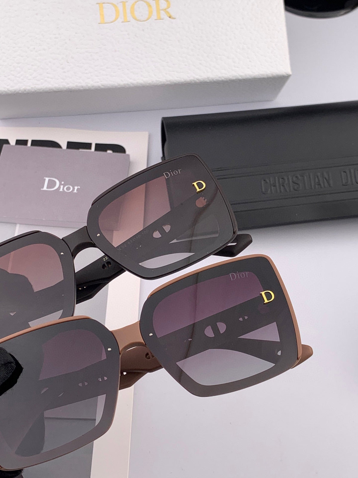 DIOR MONTAIGNE SUNGLASSES CD1228 IN ACETATE EMBOSSED LOGO