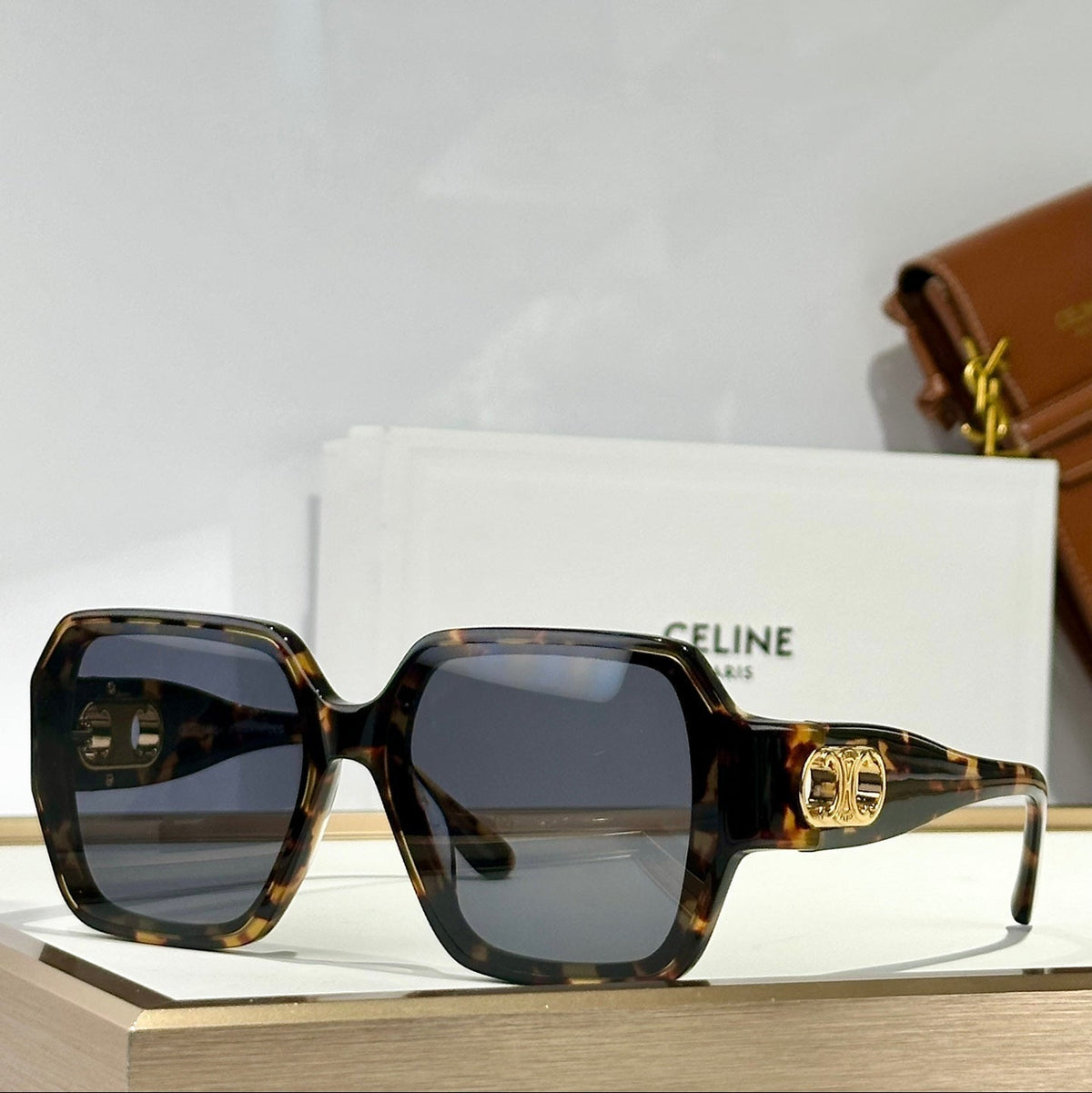 CELINE TRIOMPHE SUNGLASSES CL40251U IN ACETATE