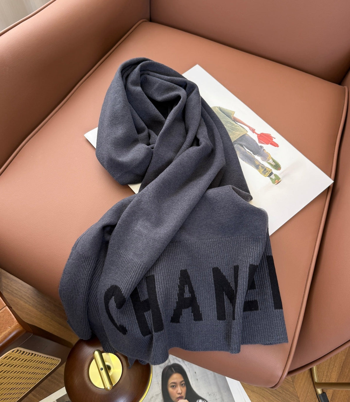 CHANEL 25S SCARF 170 CM IN CASHMERE 943080