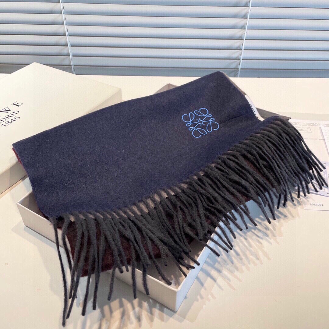 LOEWE SCARF 190 CM IN COLORFUL CASHMERE 413851