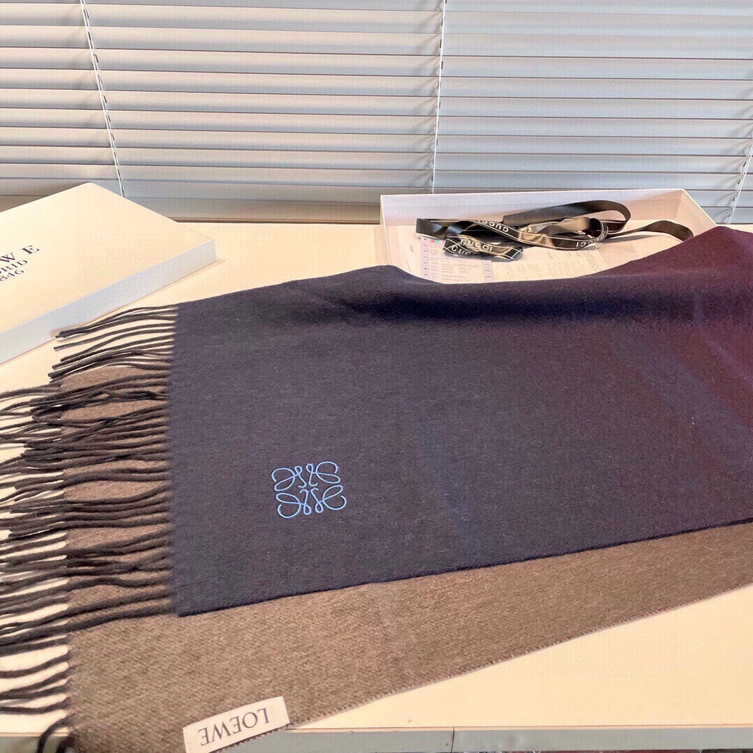 LOEWE SCARF 190 CM IN COLORFUL CASHMERE 413851