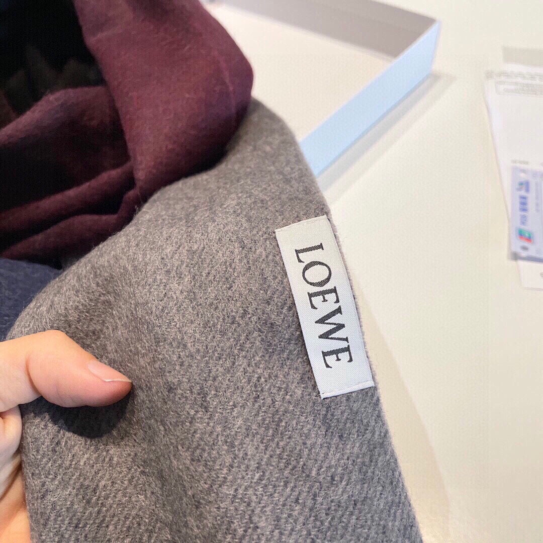 LOEWE SCARF 190 CM IN COLORFUL CASHMERE 413851