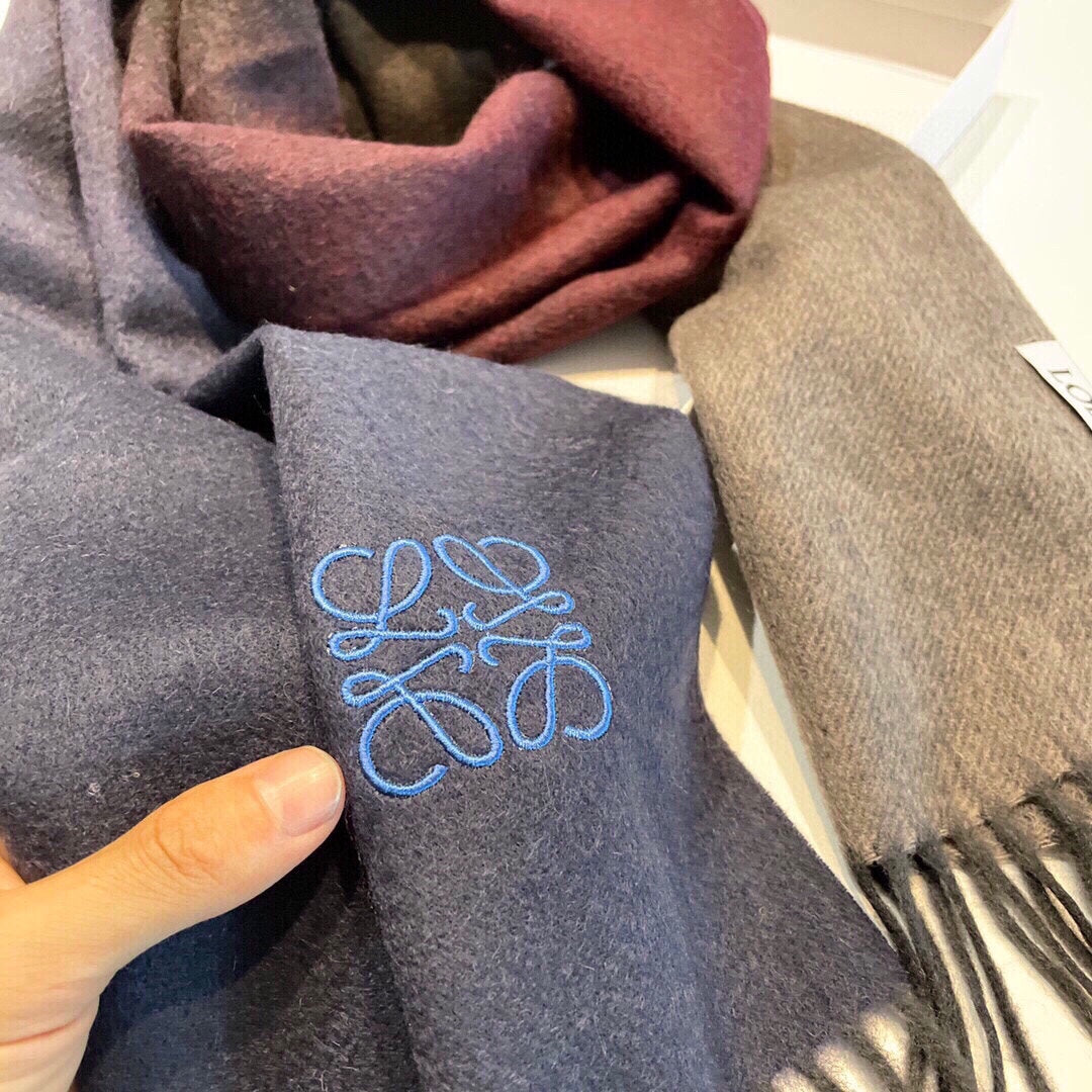 LOEWE SCARF 190 CM IN COLORFUL CASHMERE 413851