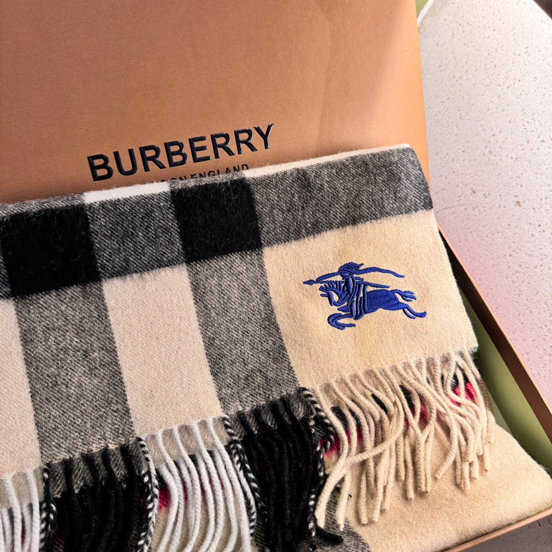 BURBERRY SCARF 180 CM IN COLORFUL CASHMERE 410340