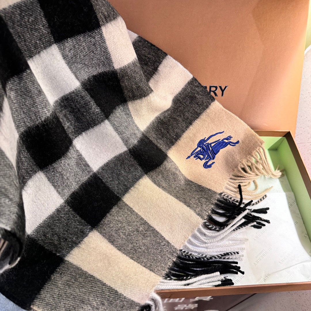BURBERRY SCARF 180 CM IN COLORFUL CASHMERE 410340