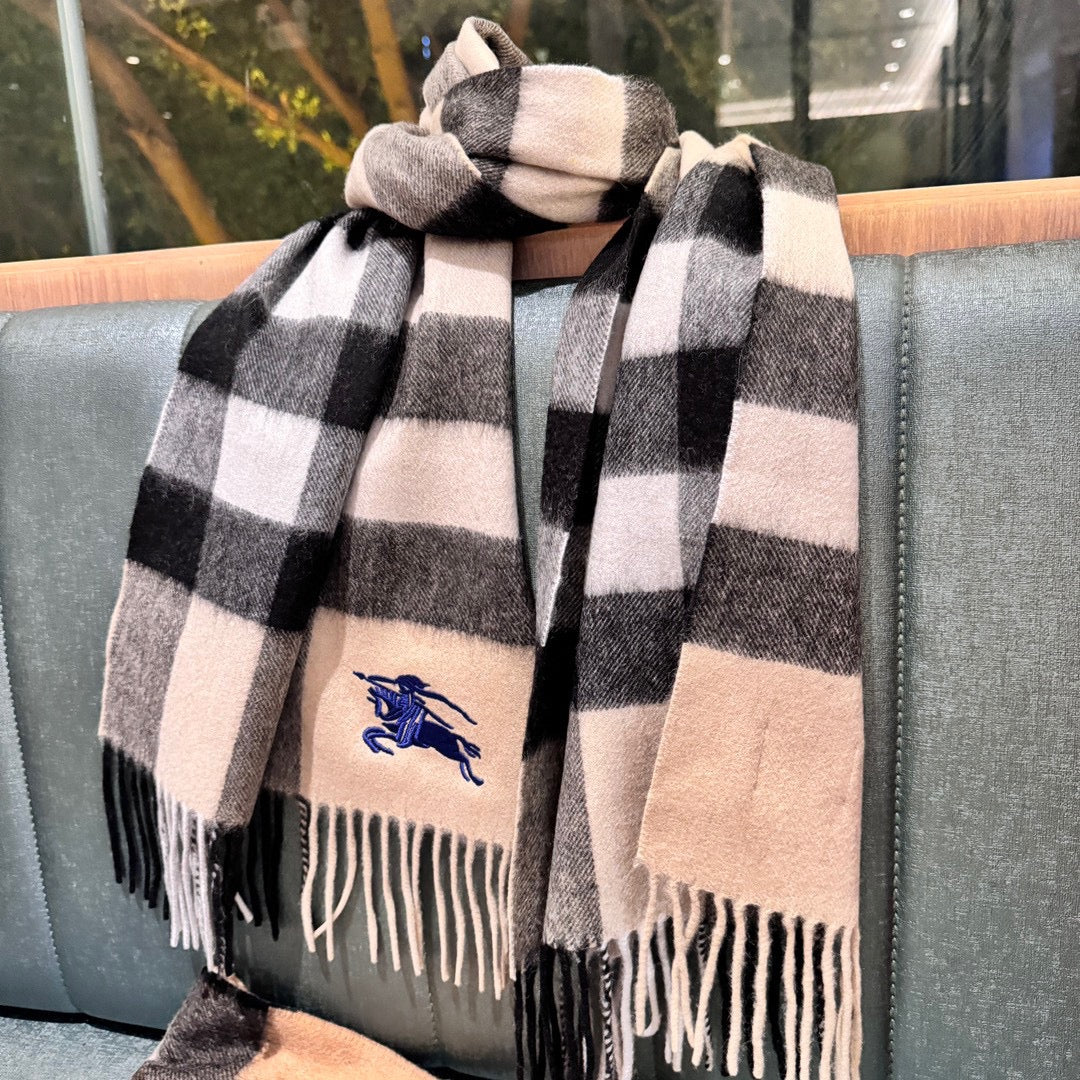 BURBERRY SCARF 180 CM IN COLORFUL CASHMERE 410340
