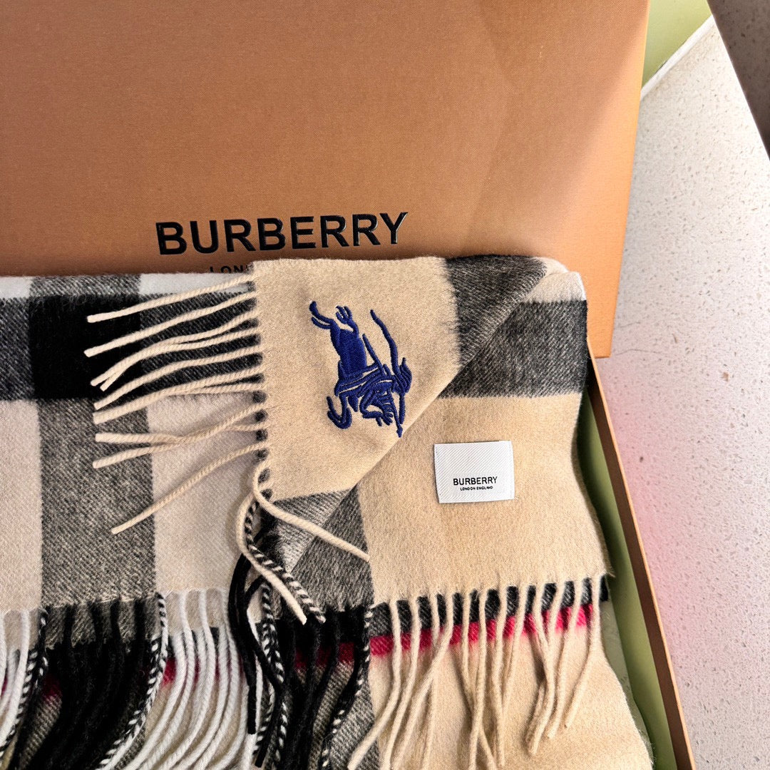 BURBERRY SCARF 180 CM IN COLORFUL CASHMERE 410340