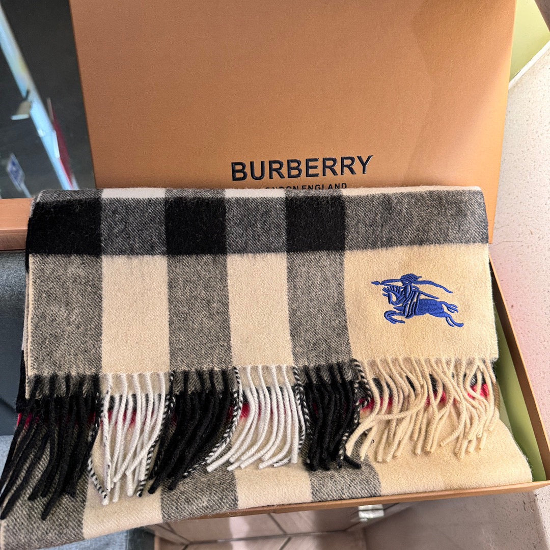 BURBERRY SCARF 180 CM IN COLORFUL CASHMERE 410340