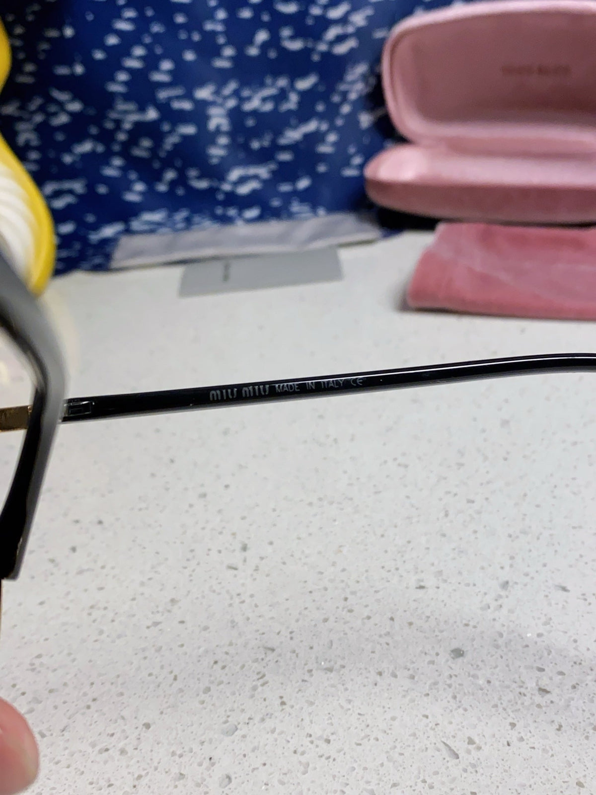 MIU MIU RUNWAY SUNGLASSES 571640 IN BLACK METAL BLACK LENSES