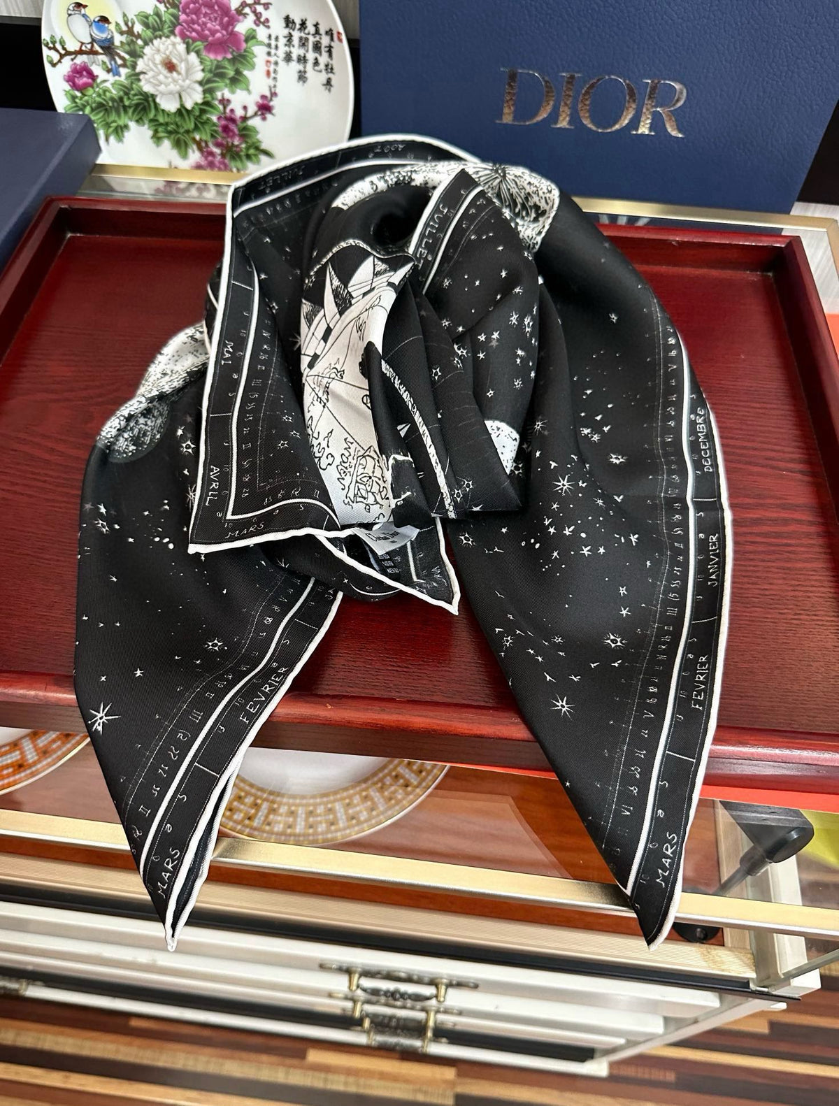 DIOR SCARF 90 CM IN SILK 651242