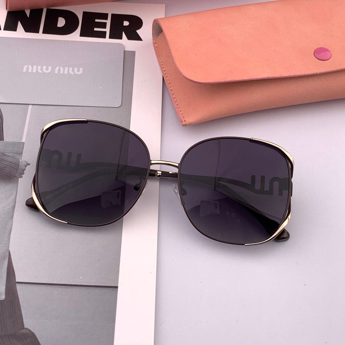 MIU MIU RUNWAY CAT EYE SUNGLASSES M8321 IN ACETATE
