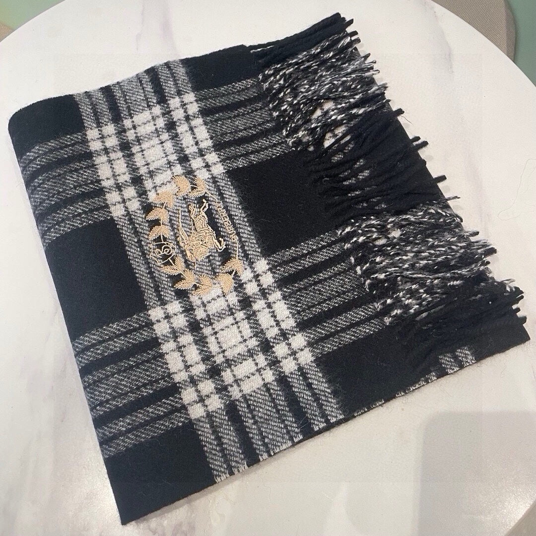 BURBERRY BBR SCARF 180 CM IN CASHMERE 489907