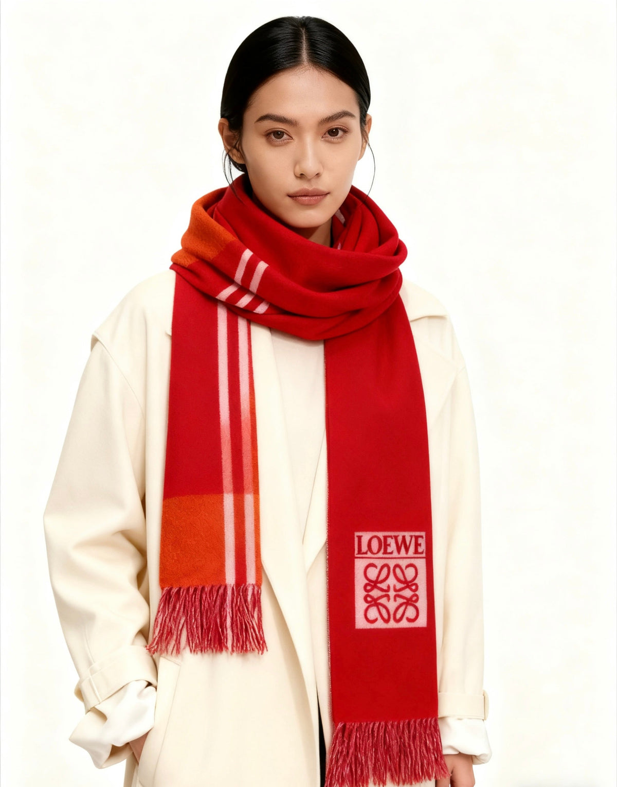 LOEWE 25S SCARF 190 IN CASHMERE 856522