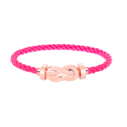 FRED CHANCE LARGE 8 FIGURE BUCKLE NO DIAMOND BRACELET ROSE GOLD