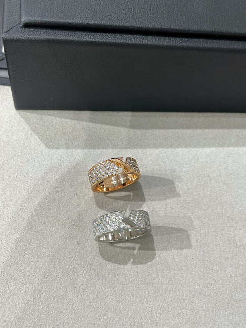 CHAUMET LIENS EVIDENCE DIAMOND PAVED RING