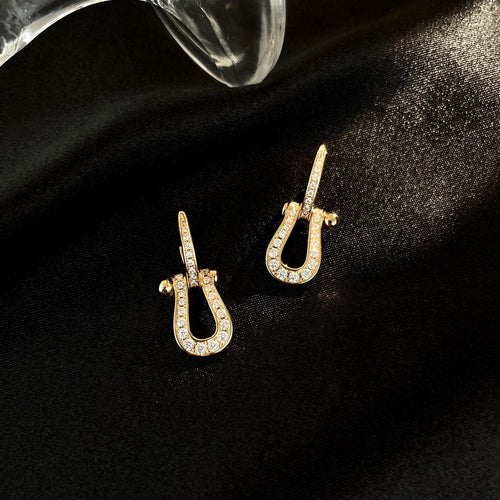 FRED FORCE 10 FULL DIAMOND DROP EARRINGS MEDIUM MODEL
