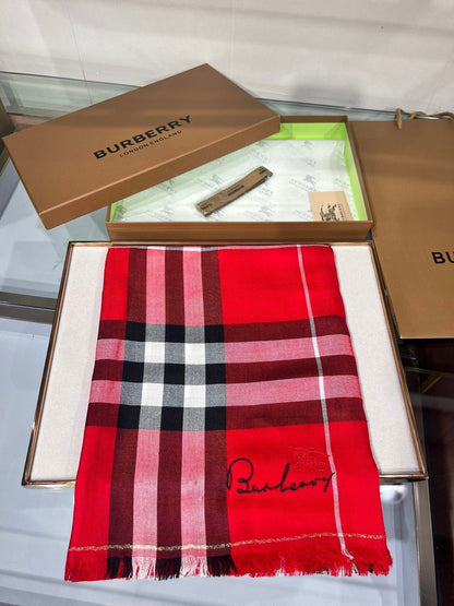 BURBERRY BBR SCARF 200 CM IN CASHMERE 490987