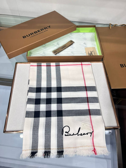 BURBERRY BBR SCARF 200 CM IN CASHMERE 490988