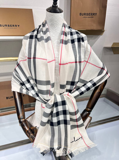 BURBERRY BBR SCARF 200 CM IN CASHMERE 490988