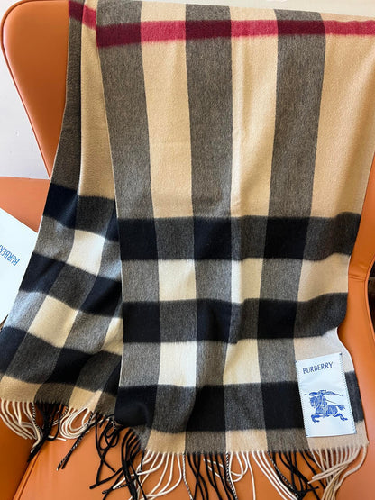 BURBERRY BBR SCARF 270 CM IN CASHMERE 492254