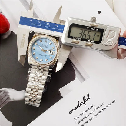 datejust Rolex Blue Diamond Bezel - Hình 2
