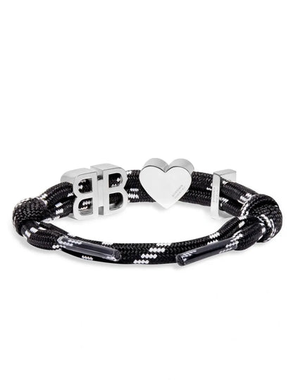 Balenciaga BB Heart Rope Bracelet