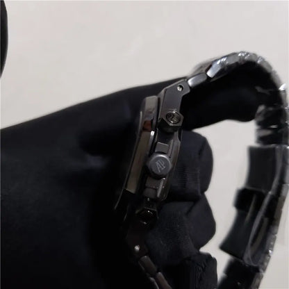 Audemars Piguet Black Steel Chronograph - Hình 5