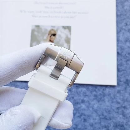 chronograph Audemars Piguet White Rubber - Hình 4