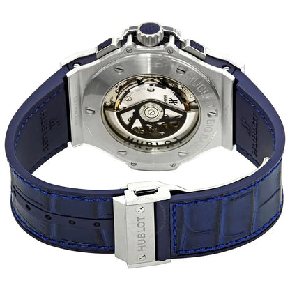 Hublot Blue Chronograph Alligator - Hình 3