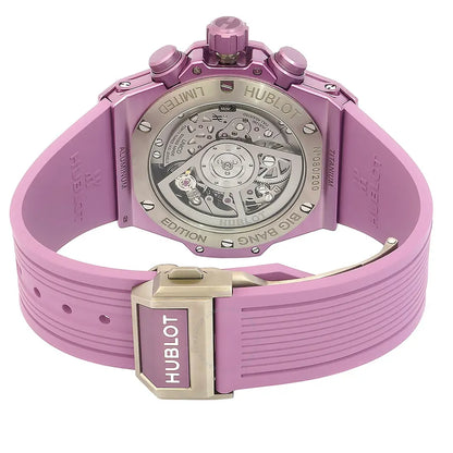 Hublot Pink Rubber Watch - Hình 3