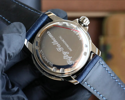 Blancpain Blue Canvas Strap - Hình 4