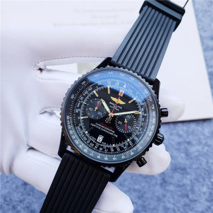 Breitling Black Rubber Chronograph - Hình 7