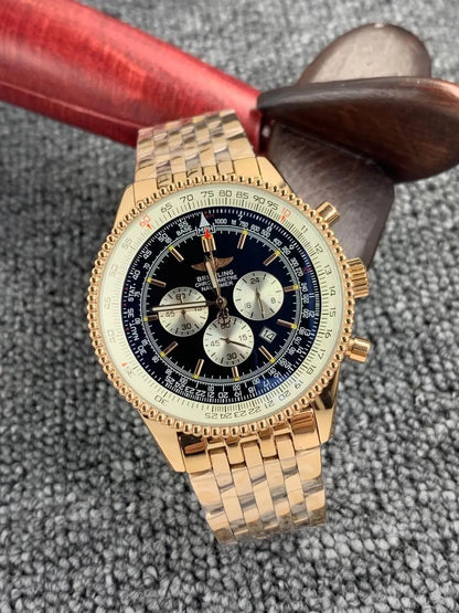 Breitling Navitimer Cream Dial Brown Leather - Hình 2
