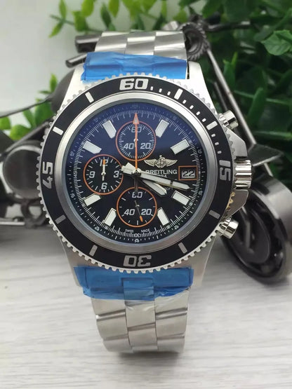 Breitling Superocean Blue Chronograph - Hình 4