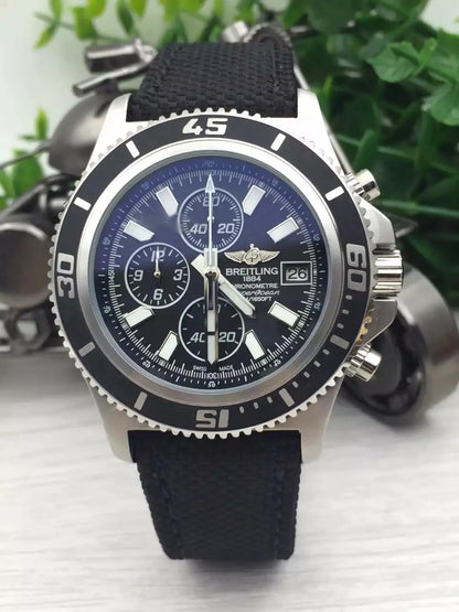 Breitling Superocean Blue Chronograph - Hình 3