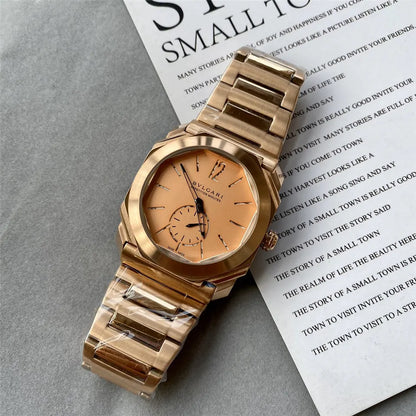 Bulgari Rose Gold Salmon Dial - Hình 3