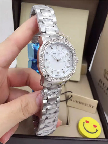 Burberry Diamond Bezel Steel - Hình 6
