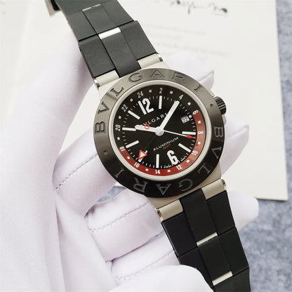 Bvlgari Aluminium GMT Black Dial - Hình 4