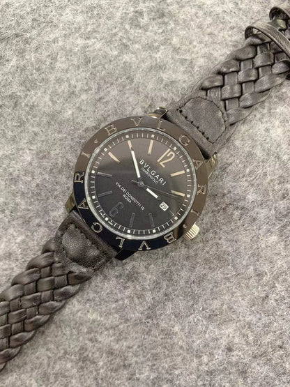 Bvlgari CarbonGold Braided Leather - Hình 8