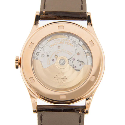 white Patek Philippe Rose Gold Calatrava - Hình 3