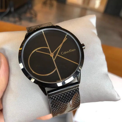CK Black Dial Mesh Watch