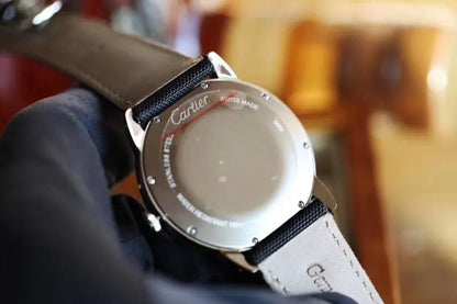 Cartier Black Dial Gold - Hình 8