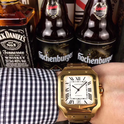 Cartier Santos Gold Watch