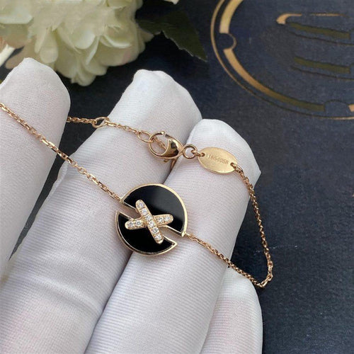 CHAUMET JEUX DE BRACELET ONYX PINK GOLD DIAMOND