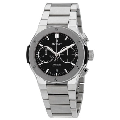 Hublot Black Dial Steel Chronograph
