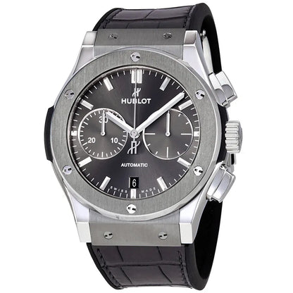 Hublot Grey Leather Chronograph